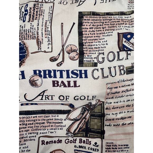 Vintage Evr 100% Silk Windbreaker Jacket Size XL Golfers Print Athleisure - Picture 8 of 9